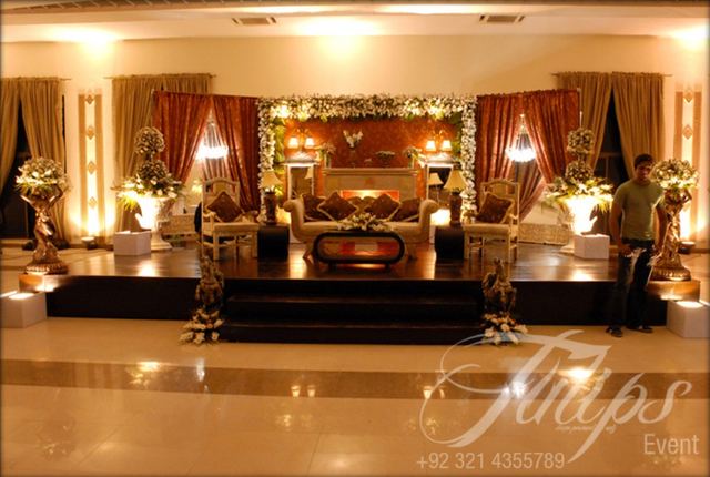 Walima Stage in Lahore by Asian Events